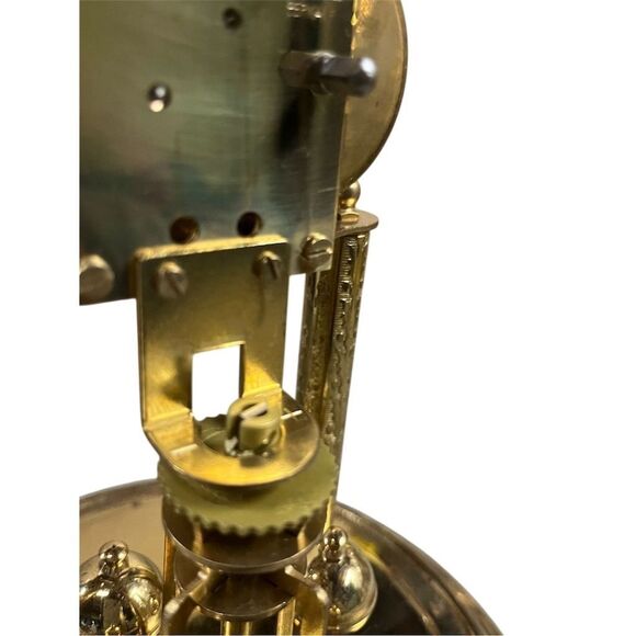 Vintage Endura Domed Anniversary Clock Gold-tone Classic Design - Untested - Picture 4 of 5